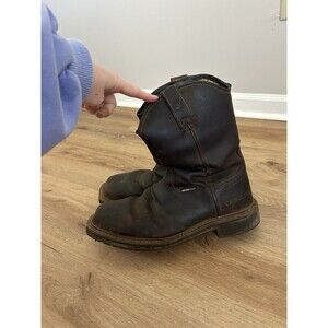 Men’s Leather Carolina Grinder Comp Toe Work Boot Size 10.5 Anchor Western